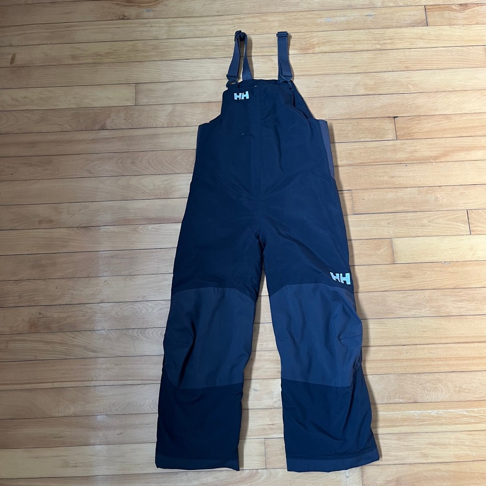 Helly Hansen Kids Snow Bib Overalls Navy Blue Black Size 122/7 Ski Pants